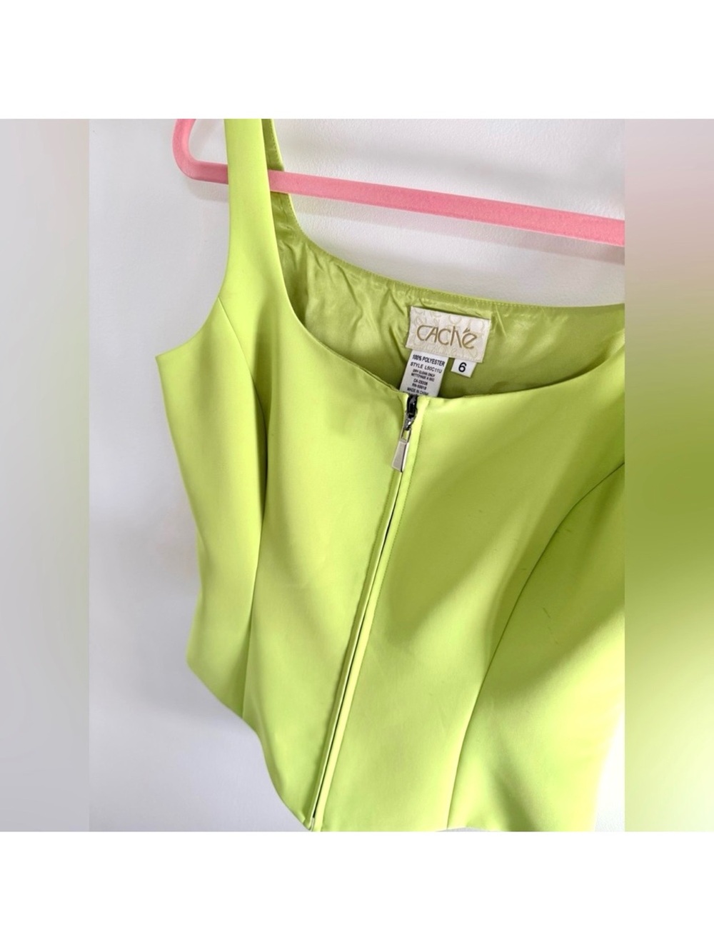🌟 🍋‍🟩 Y2K Cache Two-Piece Corset / Skirt Set - Size 6 🍋‍🟩 🌟 - Picture 3 of 10